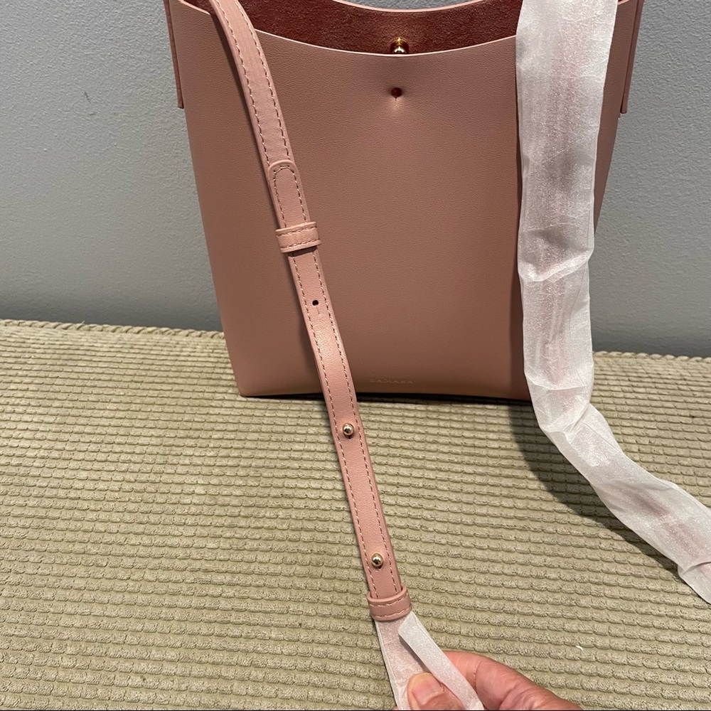 Samara Pink Vegan Bucket Bag - Picture 9 of 10